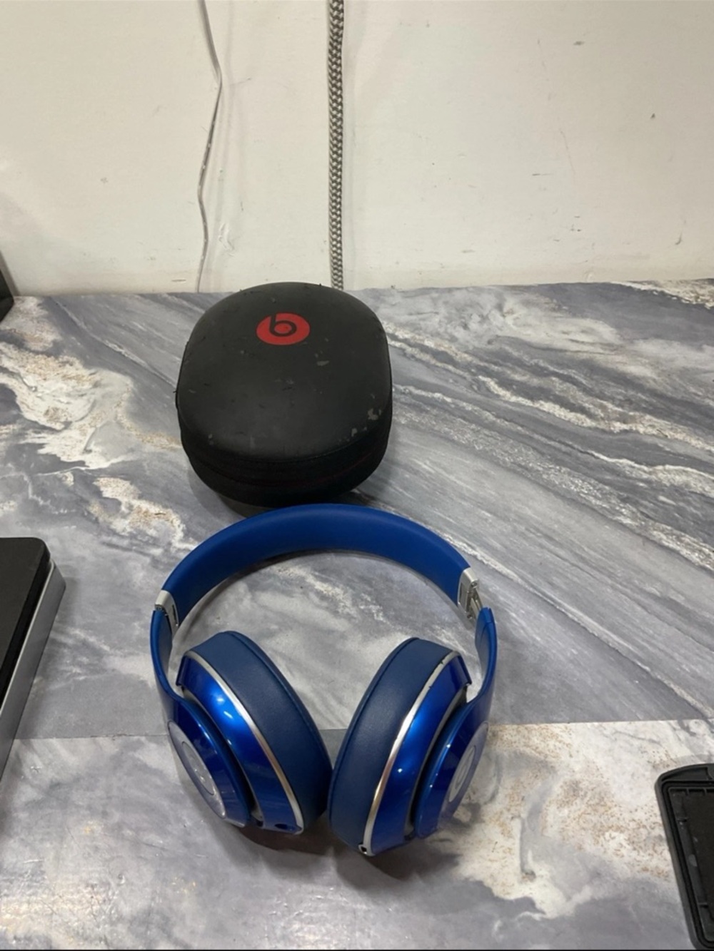 Beats Dr. Dre Beats Studio B0501 Wireless Headphones Blue New Ear TESTED
